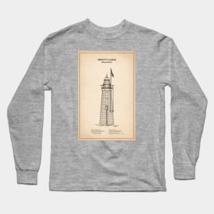 Minots Ledge Lighthouse - Massachusetts - SD Long Sleeve T-Shirt